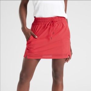 Athleta red Baja skort